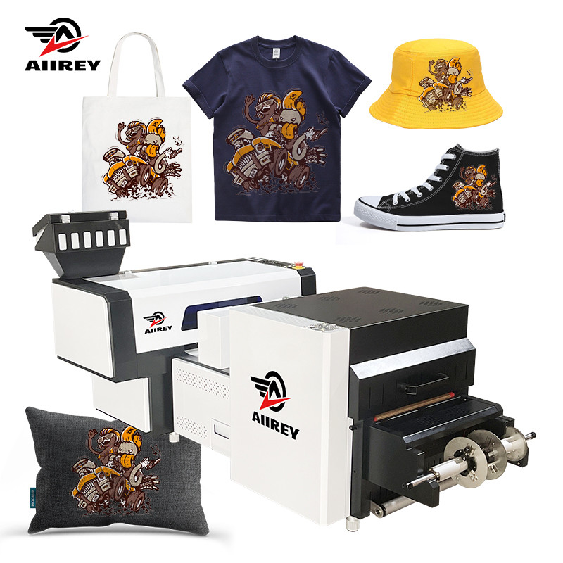 CMYK +W χρωματίζει τον εκτυπωτή 40CM A2 DTF με τη μηχανή σκονών χυσιμάτων
