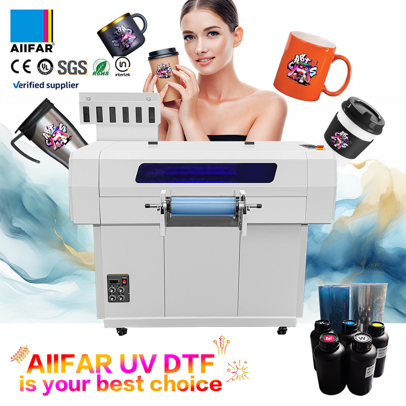 Υψηλής παραγωγικότητας UV DTF εκτυπωτής Ψηφιακή UV εκτυπωτική μηχανή τύποι πλάκας