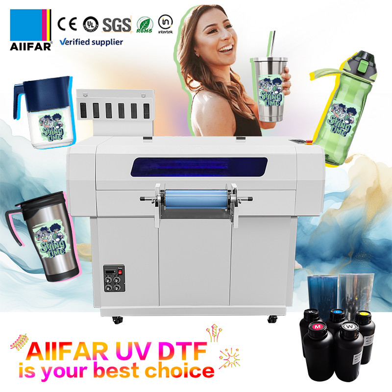 ψηφιακός UV DTF Πλάκας τύπου A3 UV Flatbed Printer 110V 220V