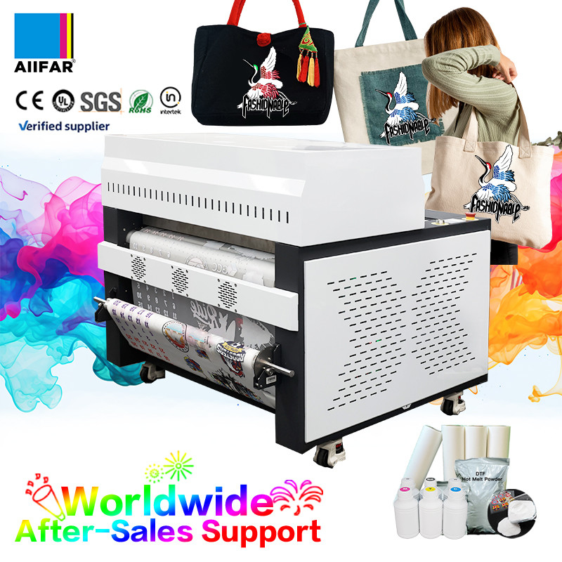 Ευφυής All-In-One 300W DTF συσκευή αναπαραγωγής σκόνης με πίσω / μπροστινή θέρμανση 3 σταδίων